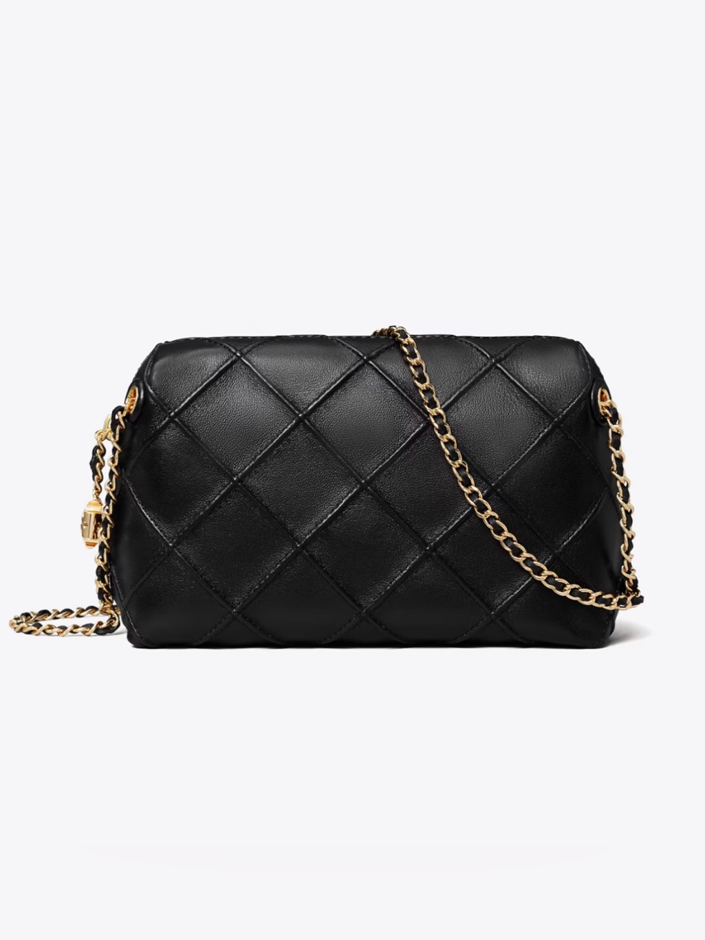 New Tory Burch Fleming Soft Crossbody Bag Black With Gift Box